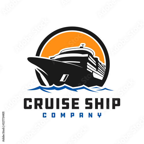 cruise ship logo design