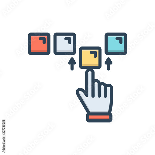 Color illustration icon for completeness 