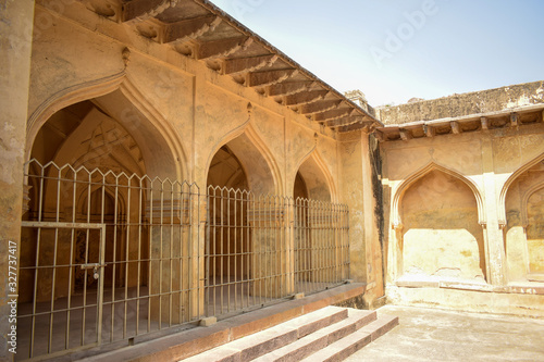 old Mosque/Masjid at the Golconda Fort in Hyderabad Telangana India
