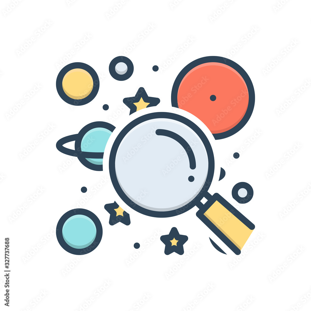 Color illustration icon for discoverable 