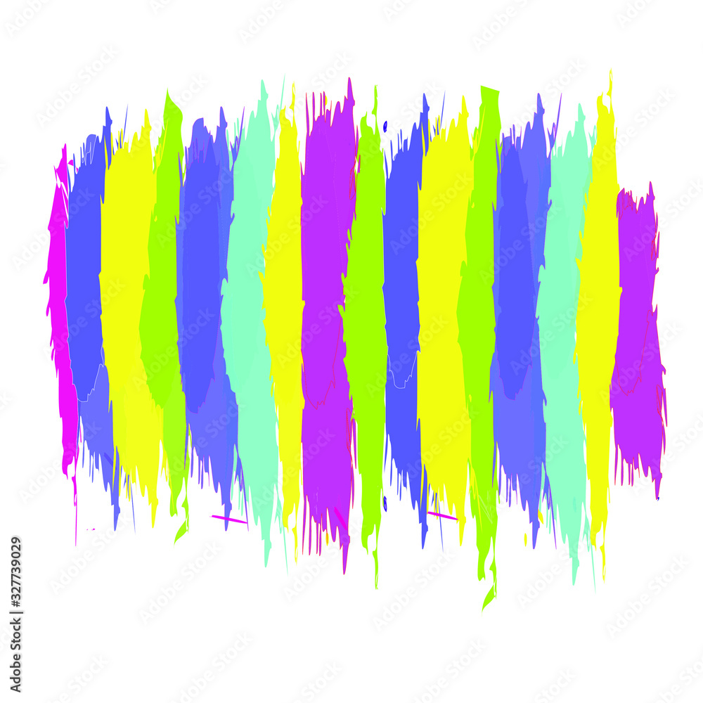 multicolored blots isolated on white background.pink,blue,green,red,black,yellow, purple splash. copy space. vector illustration.