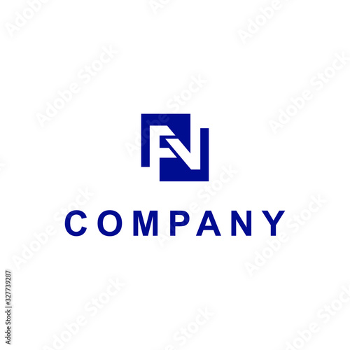 Free Download minimalist initial  fn letter vector logo design - GFXLoad