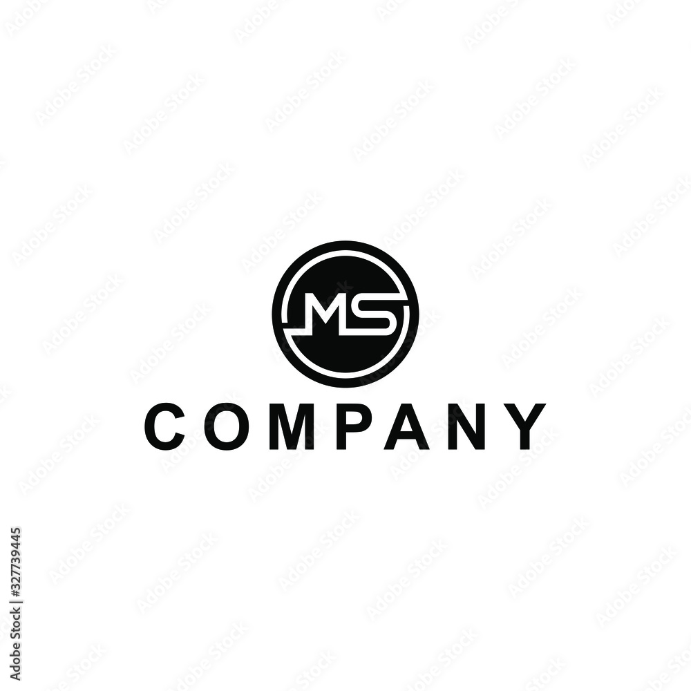 creative initial ms letter vector logo design creative initial ms letter vector logo design