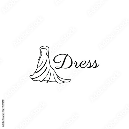 creative beauty gown clothes drawing dress design illustration