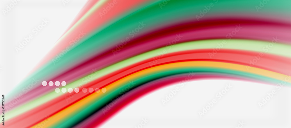 Wave lines abstract background, smooth silk design with rainbow style colors. Liquid fluid color waves. Vector Illustration Wave lines abstract background, smooth silk design with rainbow style colors. Liquid fluid color waves. Vector Illustration