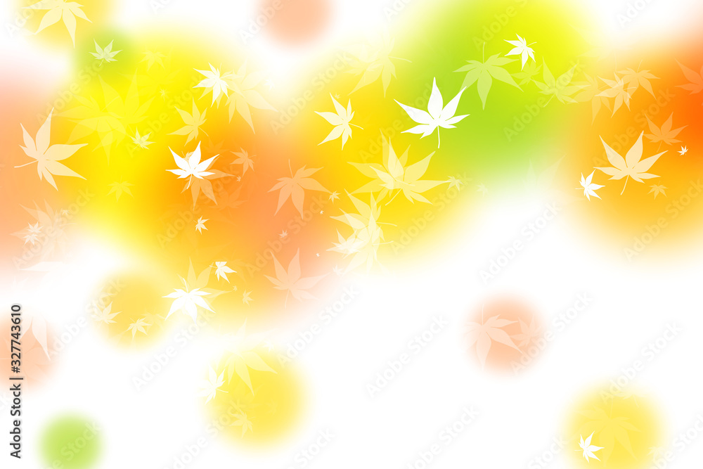 Obraz premium ソフトなイメージの紅葉(背景画)