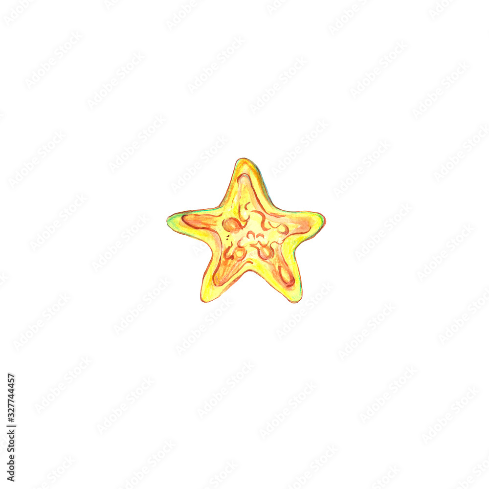 Golden star isolated on white background . Ramadan kareem holiday. Watercolor illustration. Golden star isolated on white background . Ramadan kareem holiday. Watercolor illustration.
