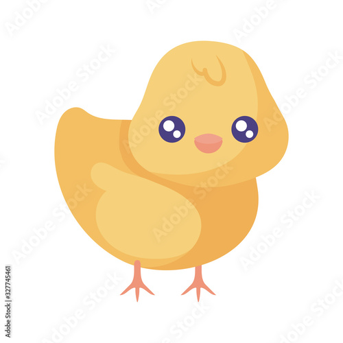 Cute kawaii chick cartoon vector design