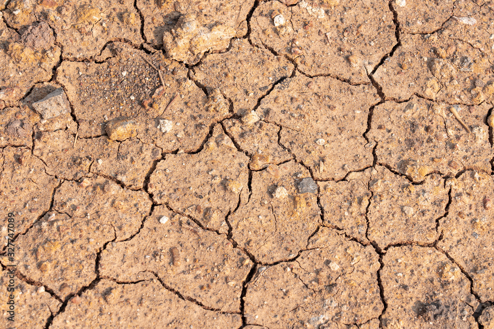Surface of dry drought soil and ground cracked top view background. Surface of dry drought soil and ground cracked top view background.