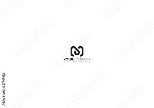 Vector M security logo design editable photo