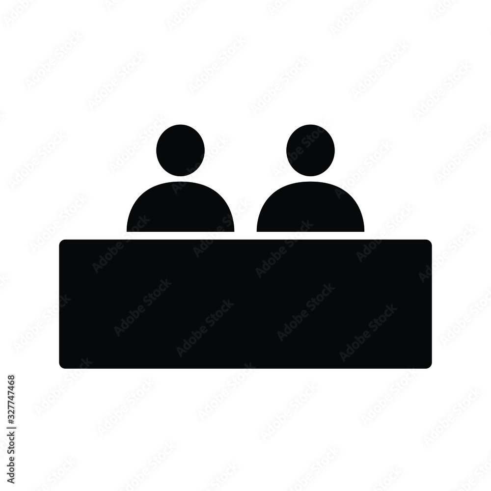 receptionist at the counter receptionist at the counter
