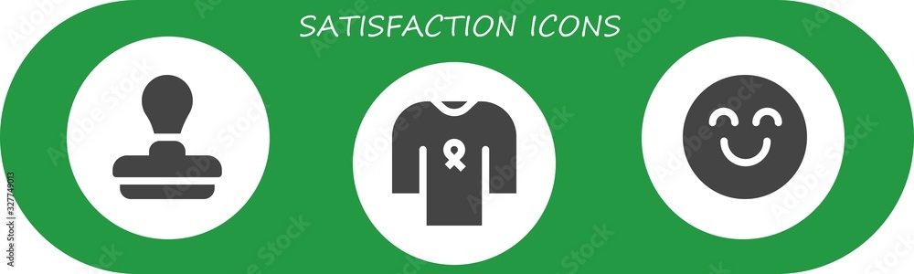 satisfaction icon set