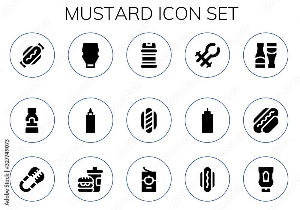 mustard icon set mustard icon set