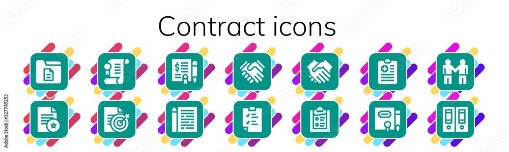contract icon set contract icon set