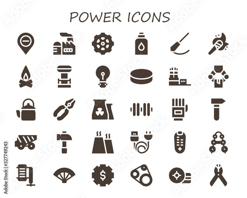 power icon set