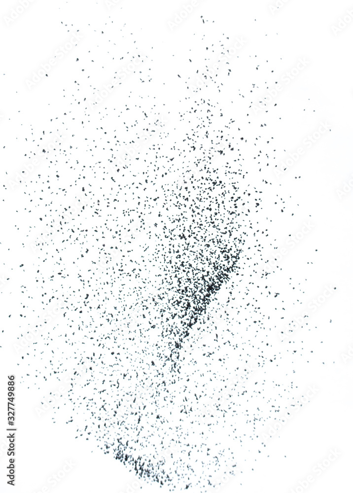 Obraz premium Black and white abstract powder explosion background