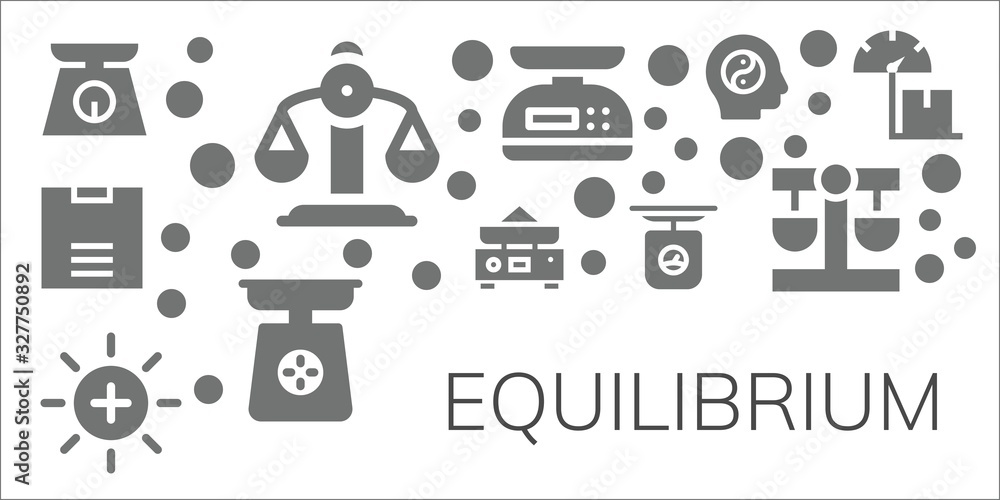 equilibrium icon set