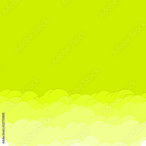 Abstract Color Clouds Sky Generative Art background illustration