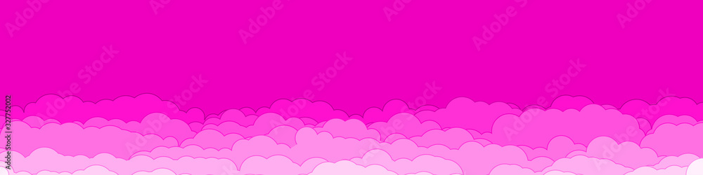 Abstract Color Clouds Sky Generative Art background illustration