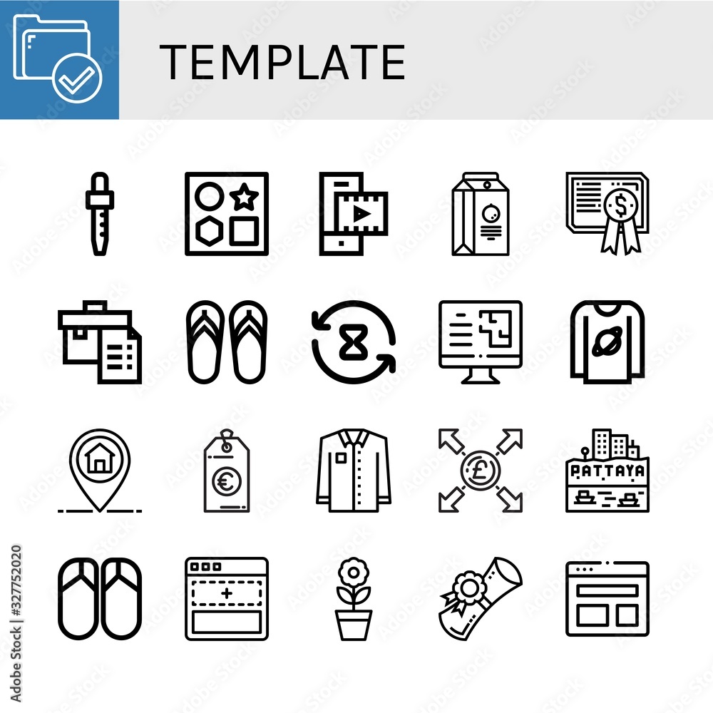 template icon set