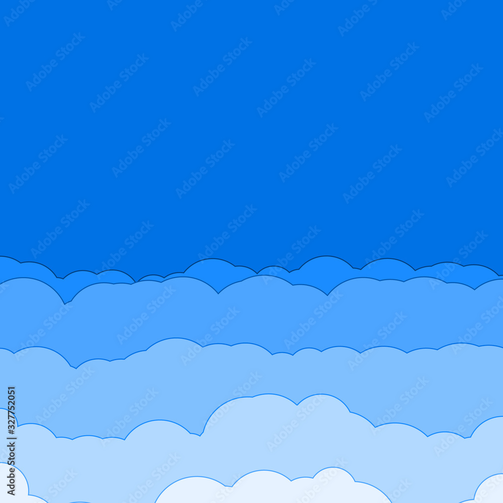 Abstract Color Clouds Sky Generative Art background illustration Abstract Color Clouds Sky Generative Art background illustration