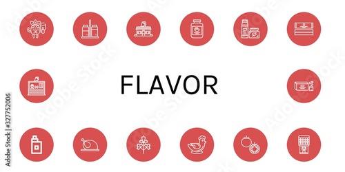 flavor icon set