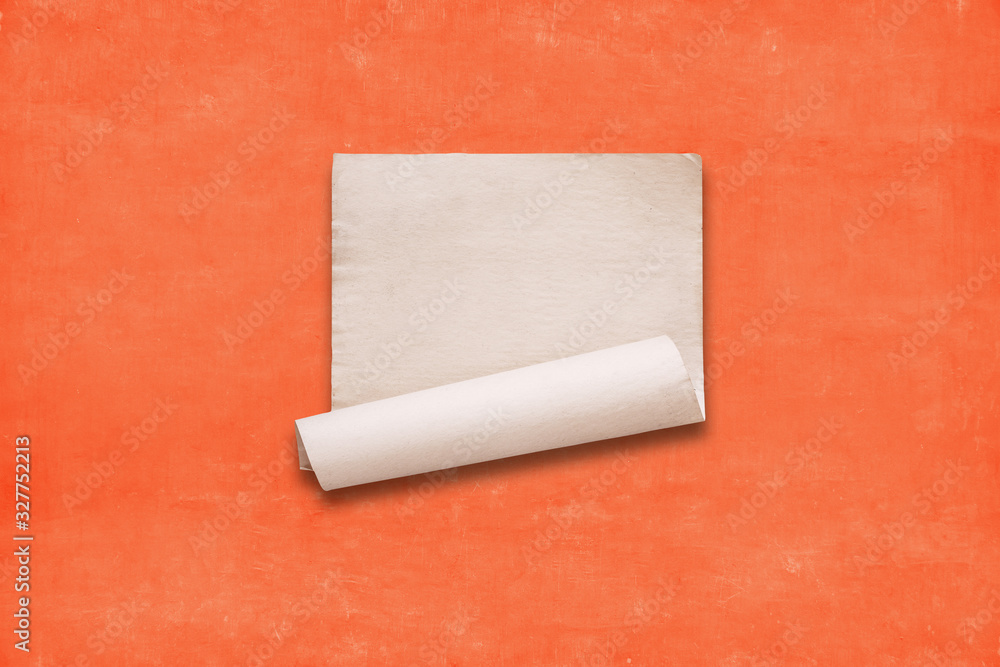 Obraz premium paper on red wall