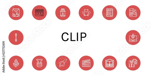 clip icon set