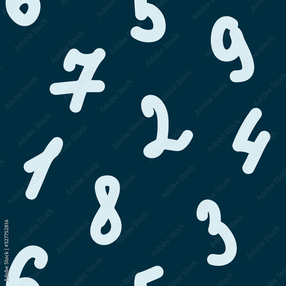 Vector abstract seamless background with numbers. Great for paper, card, wallpaper, banner, fabric, interior. Hand drawn illustration. Vector abstract seamless background with numbers. Great for paper, card, wallpaper, banner, fabric, interior. Hand drawn illustration.
