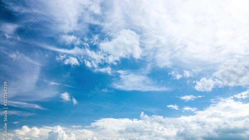 Time lapse vedio ,The white clouds gather and move,Gathering into a large cloud, becoming a rain cloud. Time lapse vedio ,The white clouds gather and move,Gathering into a large cloud, becoming a rain cloud.