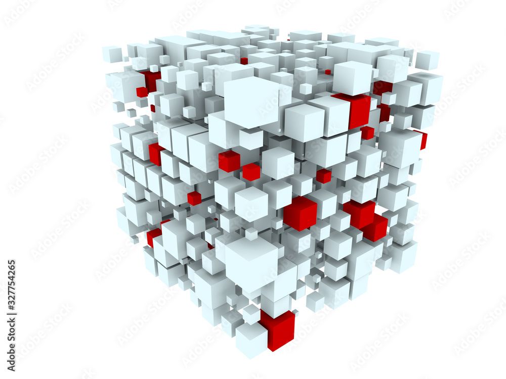 Fototapeta premium Digital Information Cube