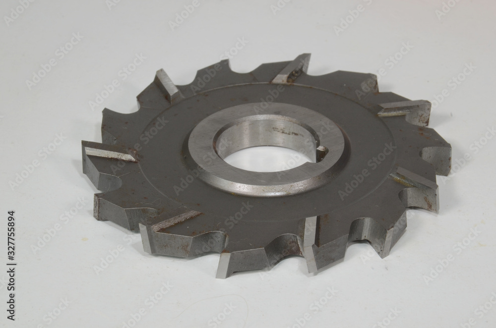 Side milling tool on white background. Side milling tool on white background.