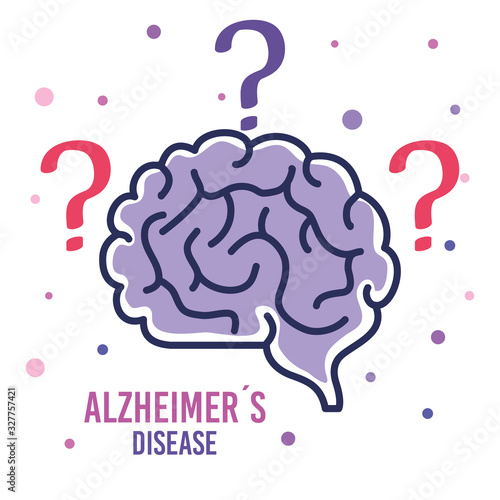 world alzheimer day with brain vector illustration design