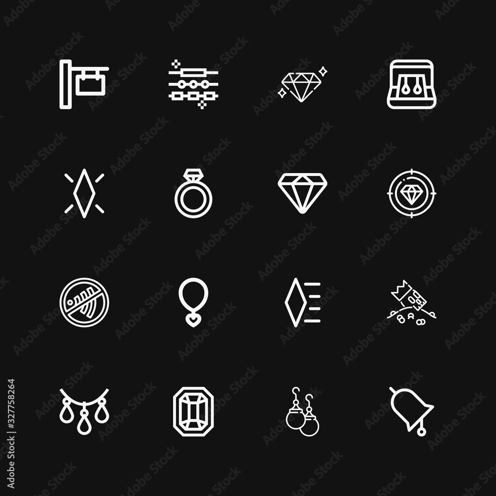Editable 16 expensive icons for web and mobile Editable 16 expensive icons for web and mobile
