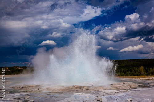 Fountain Geyser in Yellowstone