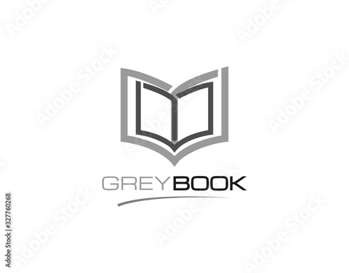 Unique Book Logo Template with Modern Concept. Design with Lovely Book Image in Mono Line Style Isolated on White Background. This Logo Suitable for Library, Bookstore, Publishing Company, and More.