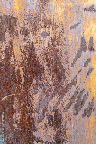 Rusty metal plate background material..