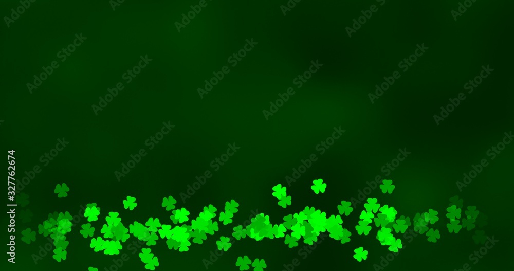 Patrick Day background with shamrock leaf pattern. For festive pub party. 3d render, loop 4k Patrick Day background with shamrock leaf pattern. For festive pub party. 3d render, 3D illustration Patrick Day background with shamrock leaf pattern. For festive pub party. 3d render, loop 4k Patrick Day background with shamrock leaf pattern. For festive pub party. 3d render, 3D illustration