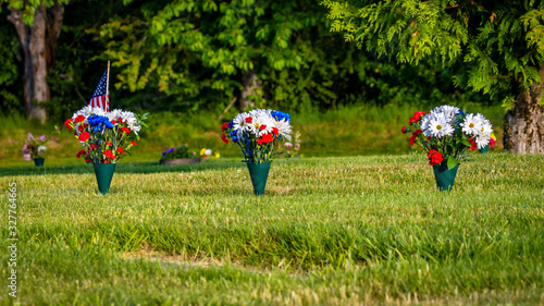 Memorial Day at Cemetery