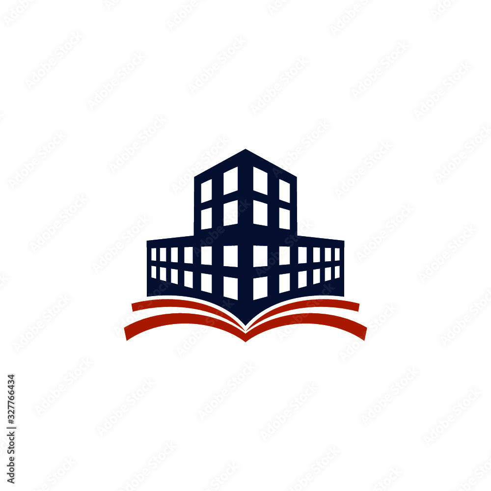 Fototapeta premium Real estate book icon isolated on white background