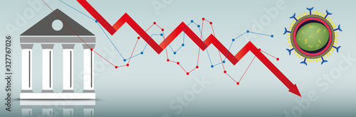 Bourse Building Virus Downturn Chart Header