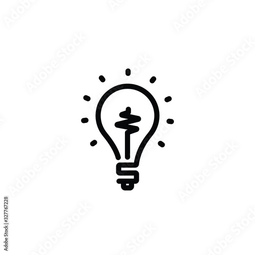 Light bulb icon vector