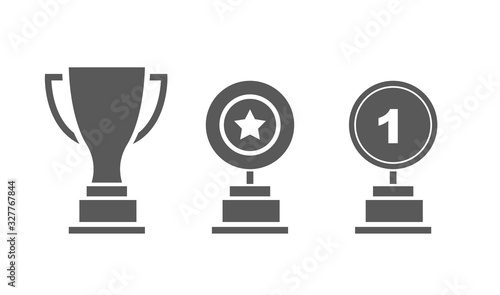 Awards icons set. Vector