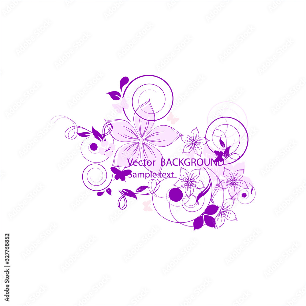 Flower background for your simple text Flower background for your simple text