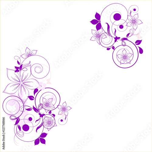 Flower background for your simple text