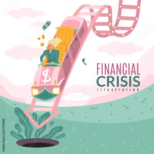 Global financial crisis illustration