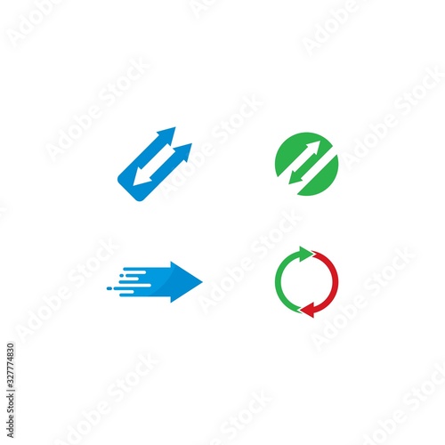 Arrows vector illustration icon Logo Template