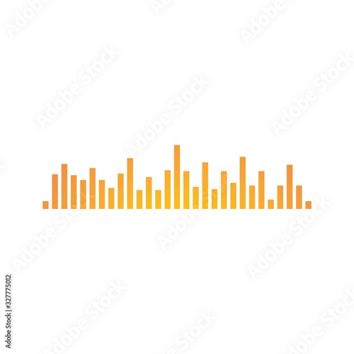 Sound waves vector illustration