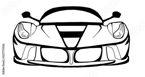 Samochód sportowy znak symbol logo