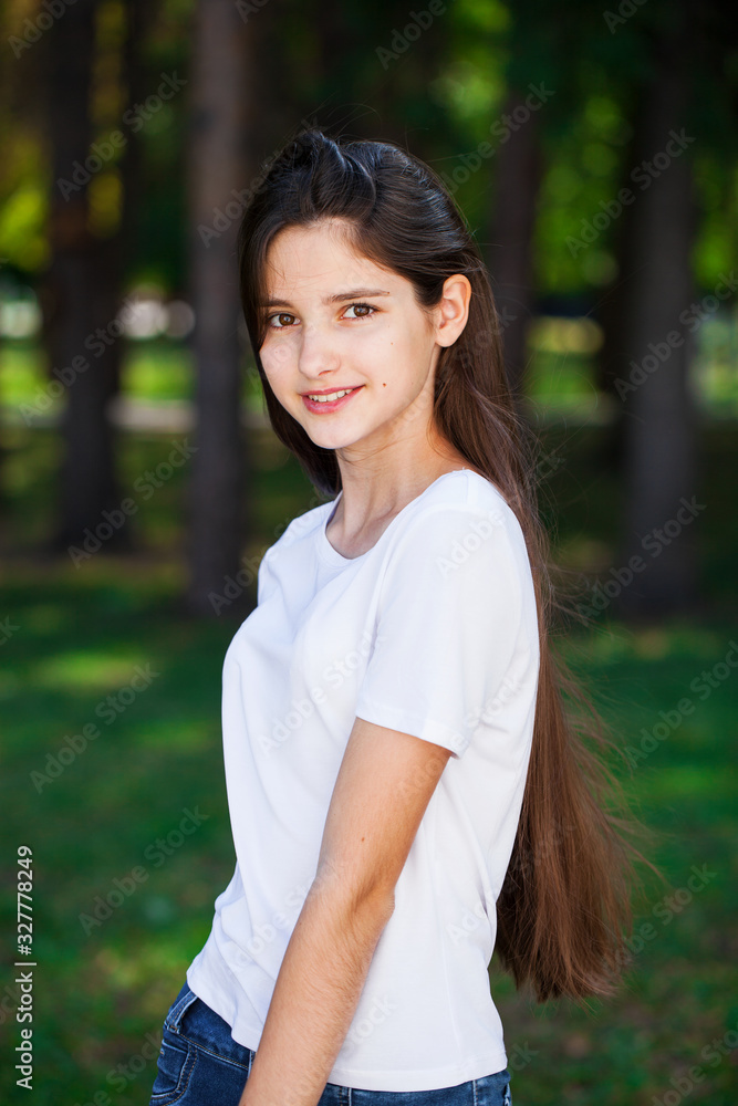 Young beautiful blonde girl with bare shoulders Young beautiful blonde girl with bare shoulders